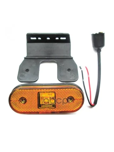 Фонарь Габаритный 150 Желтый Универсальный Фишка С Кронштейном + Пров. 12-24В ТехАвтоСвет арт. 150-00-2