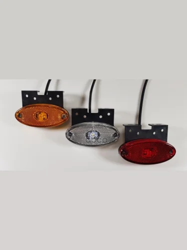 Фонарь Габаритный 153 Желтый Универсальный Овальный С Кронштейном 12-24В ТехАвтоСвет арт. 153-00-1