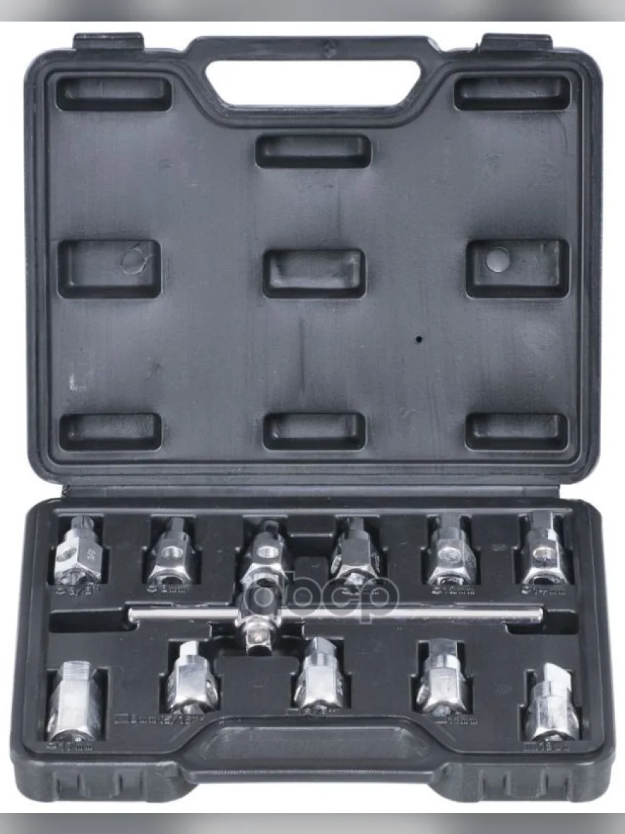 Набор Головок Для Масляных Пробок 12 Предметов Автоdело (40510) АвтоDело арт. 40510  в Перми Пермском крае