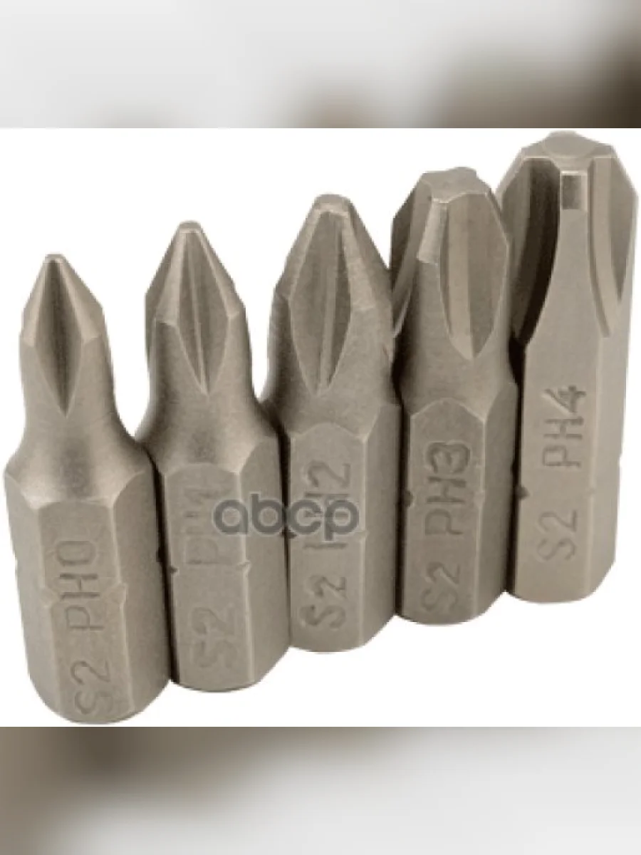 Набор Бит Ph0-Ph4 Крест.(5 Шт, 25Мм) Автоdело (40628) АвтоDело арт. 40628  в Перми Пермском крае