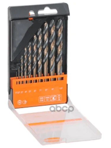 Набор Сверл По Металлу 10 Шт. (1-10 Мм) Автоdело ПластФ Professional (40810) АвтоDело арт. 40810