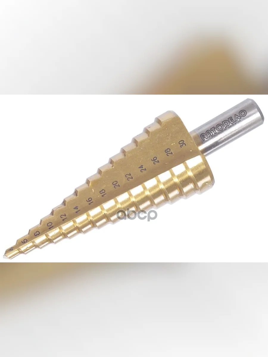 Сверло Ступенчатое 4,0-30,0Мм 14 Ступеней Р6м5к5 Автоdело (40830) АвтоDело арт. 40830  в Керчи Республика Крым