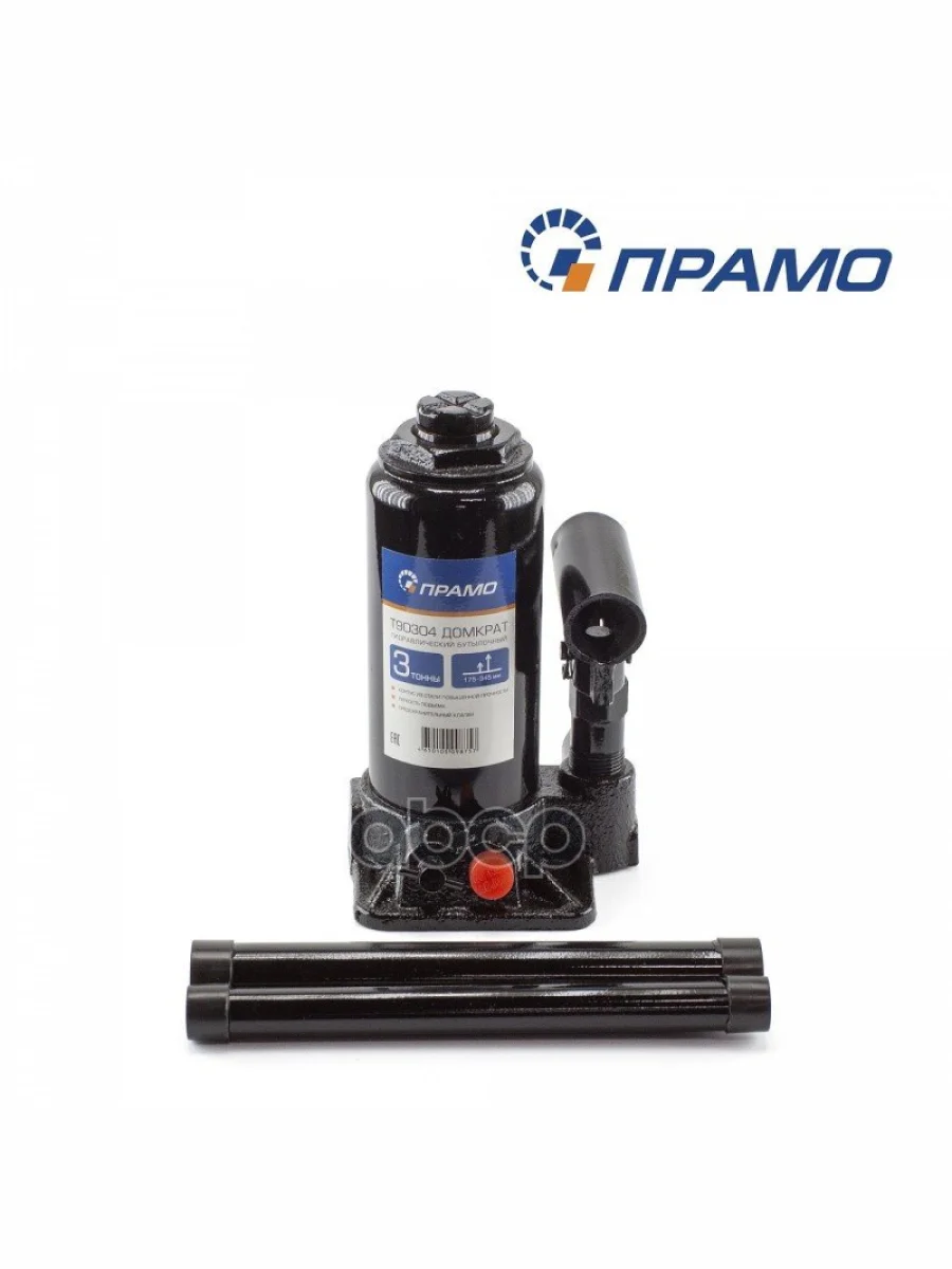 Домкрат Гидравлический 3Т (175-345 Мм) Прамо (T90304) Прамо арт. T90304  в Перми Пермском крае