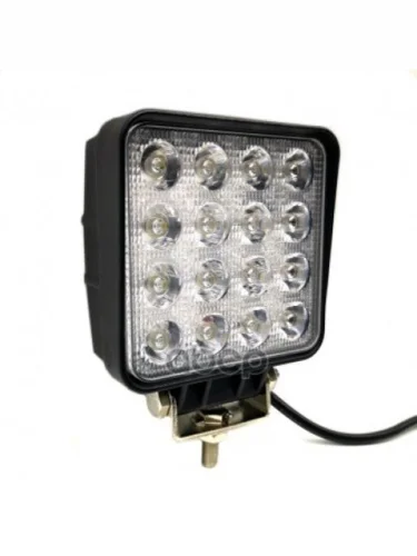 Фара Светодиодная (Дальн. Свет, Кв. Мет.корп. 16 Led, 48W) ВЫМПЕЛ арт. 5201