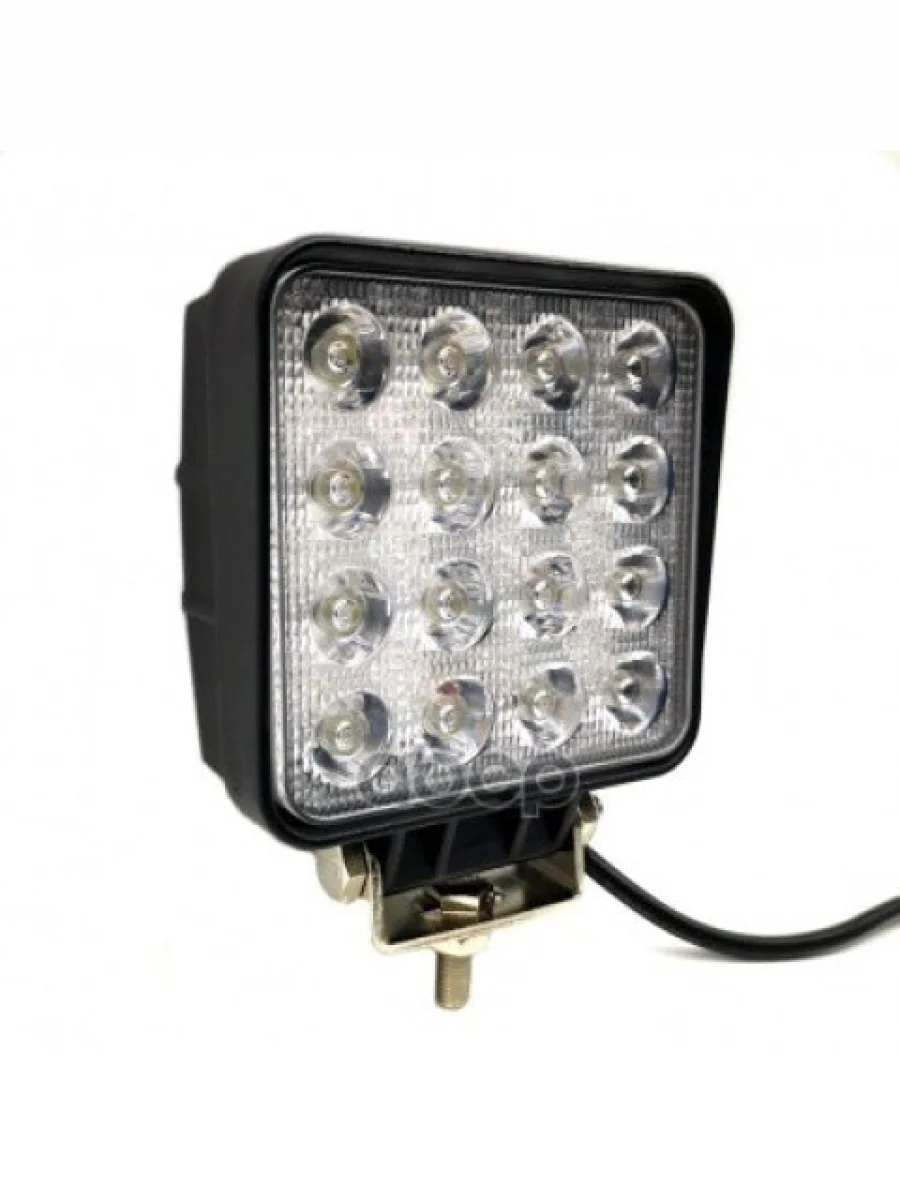Фара Светодиодная (Дальн. Свет, Кв. Мет.корп. 16 Led, 48W) ВЫМПЕЛ арт. 5201  в Керчи Республика Крым