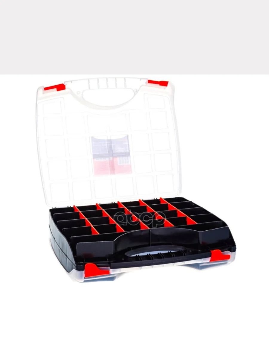 Ящик Органайзер Двойной Пластик 380*290*80Мм Автоdело (44312) АвтоDело арт. 44312  в Керчи Республика Крым