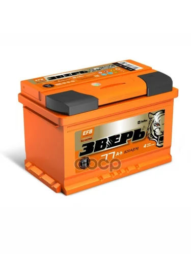 Аккумулятор  77 Зверь Efb Обратная Полярность ЗВЕРЬ арт. ZVEFB 77-3-R