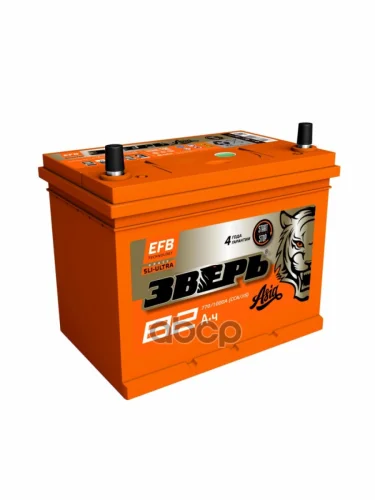 Аккумулятор  82 Зверь Efb Asia Обратная Полярность ЗВЕРЬ арт. ZVEFBA 82-3-R