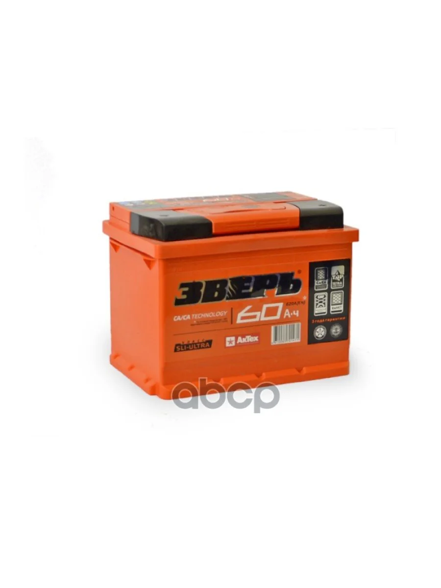 Аккумулятор  60 Зверь Обратная Полярность ЗВЕРЬ арт. ZVK 60-3-R  в Самаре Самарской области