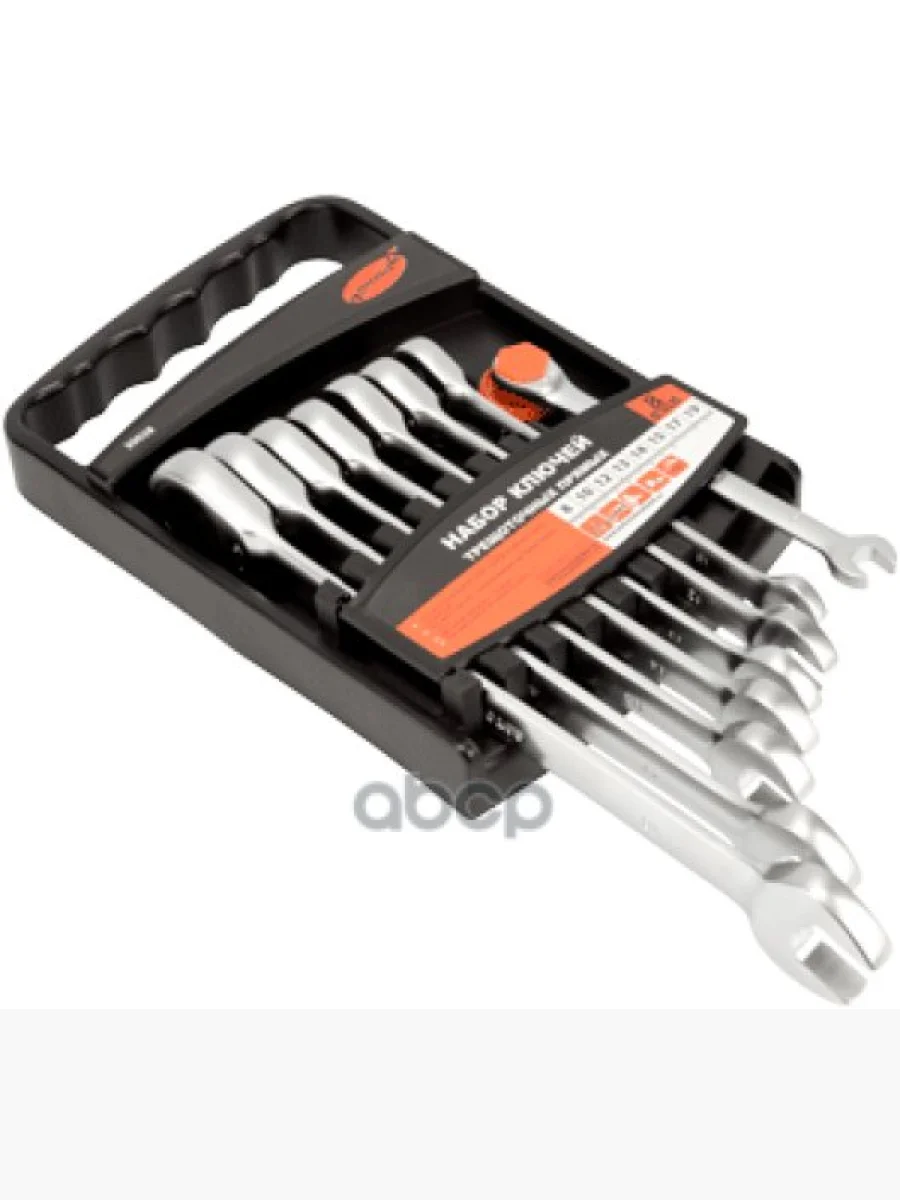 Набор Ключей Комбинированных Трещоточных 8 Пр. 8-19 Мм (Холдер) Автоdело (30028) АвтоDело арт. 30028  в Керчи Республика Крым