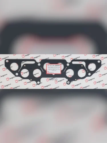 Прокладка Коллектора Ваз 2108-15, 1118 (1.6, 8-Кл.) Металич. 4-Х Слойная (8Отв.) Квадратис Kv-21114- КВАДРАТИС арт. 21114-100...