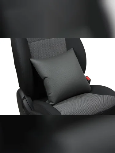 Подушки в салон автомобиля (Модель №2) из экокожи CLASSICЧерный + Серый