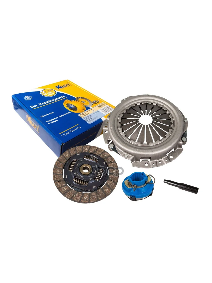 Комплект Сцепления Ваз 2123 Kraft В Сб. Kt 098561 Kraft арт. KT 098561  в Перми Пермском крае