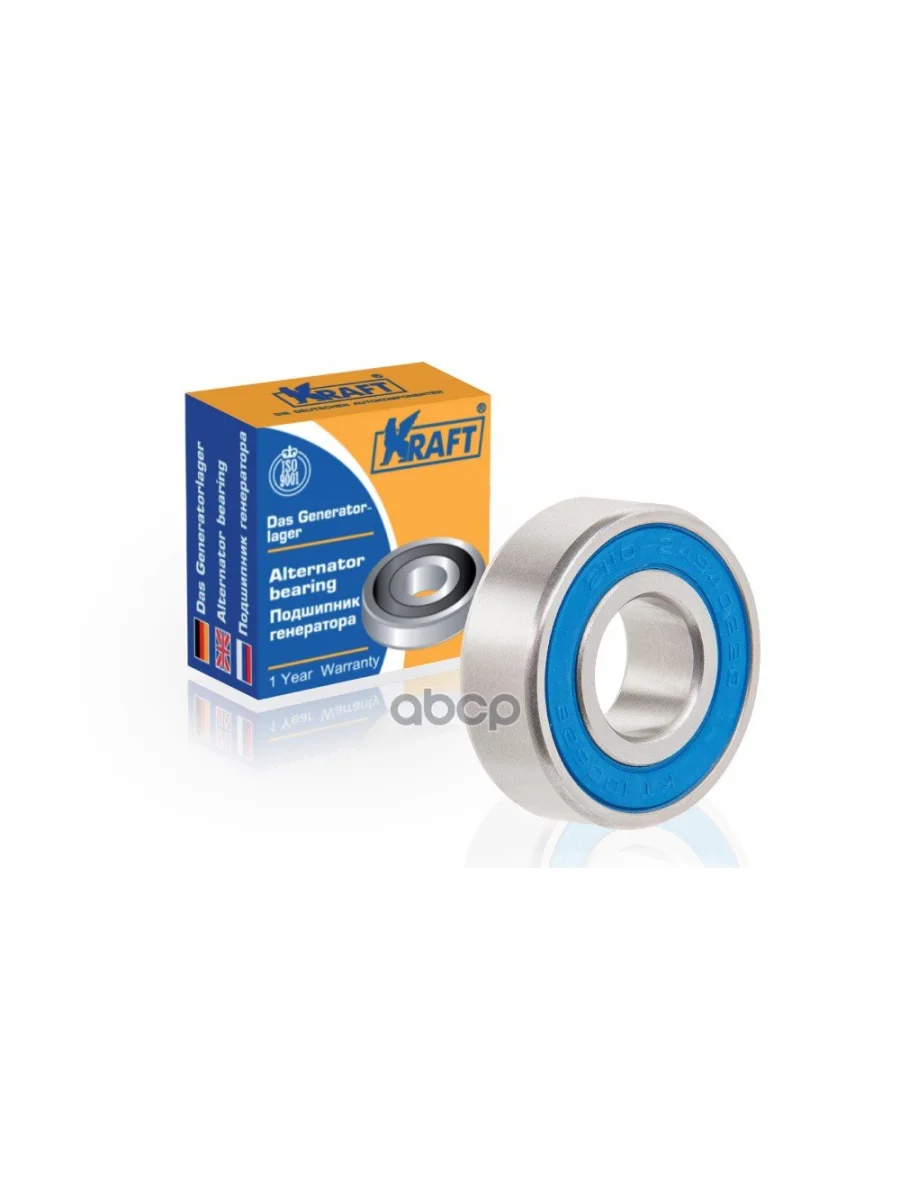 Подшипник 180202 Генератора Ваз 2108-15 Инж. Малый Kraft (Кт 100528) Kraft арт. KT 100528  в Керчи Республика Крым