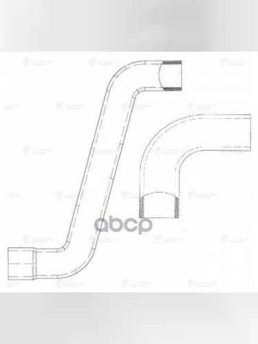 Патрубки Для АМ Газ 33106 33106 Валдай C Дв.cummins E-3 (Силикон, К-Кт 2 Шт.) Luzar (Lpk 0303S) LUZAR арт. LPK 0303s
