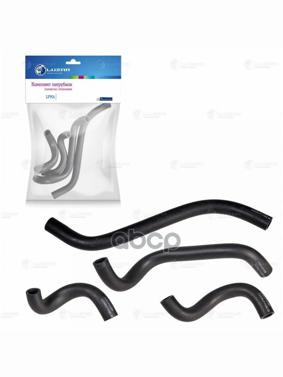 Патрубки Отопителя Ваз 2108-09 Инж. 2113-15 (К-Т 4Шт) Luzar LUZAR арт. LPKh 01082  в Керчи Республика Крым