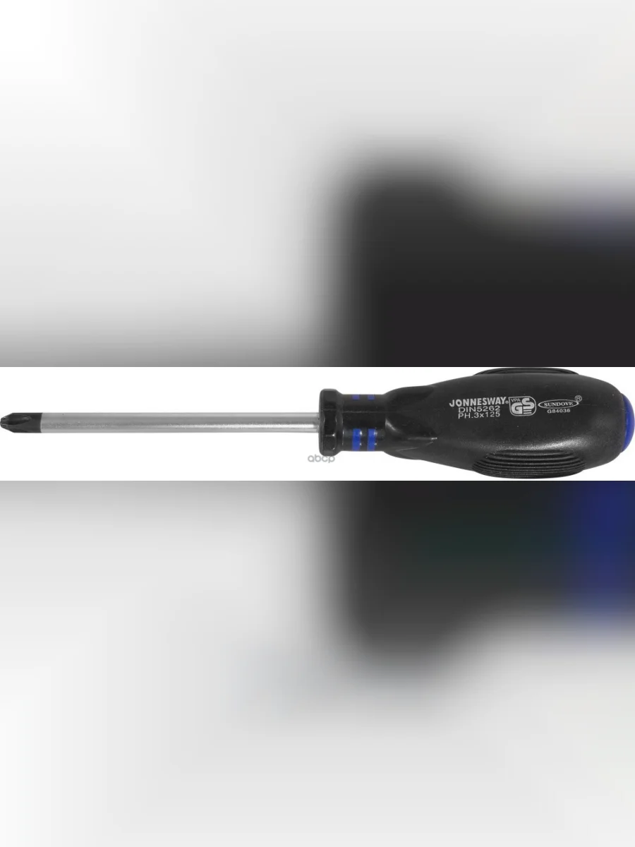 Отвертка Крестовая Ph3 125Мм Jonnesway Серия Hercules (D03p3125) Jonnesway арт. D03P3125  в Керчи Республика Крым