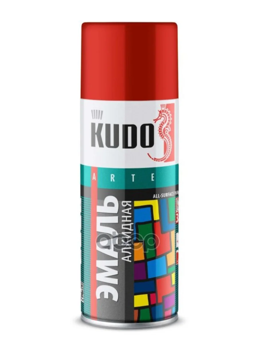 Краска-Спрей Kudo Универсальная Красная (520Мл) (Ku-1003) Kudo арт. KU-1003  в Керчи Республика Крым