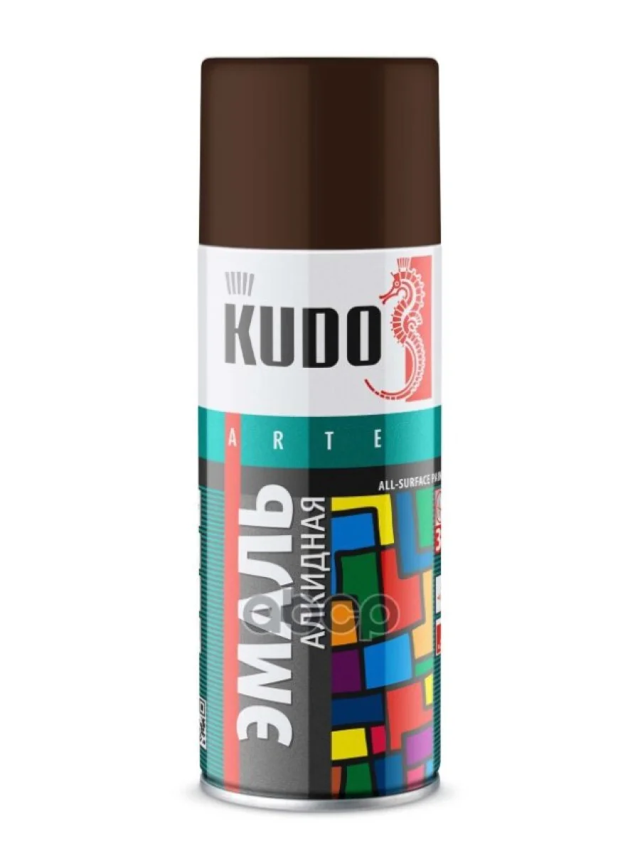 Краска-Спрей Kudo Универсальная Коричневая (520Мл) (Ku-1012) Kudo арт. KU-1012  в Керчи Республика Крым