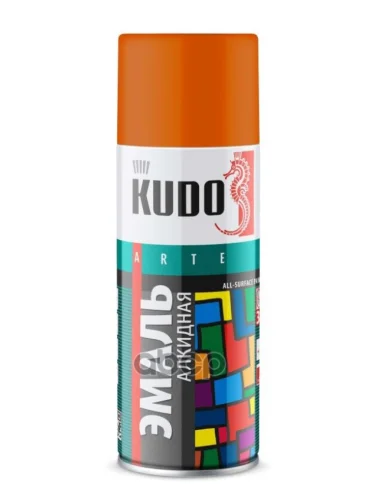 Краска-Спрей Kudo Универсальная Оранжевая (520Мл) (Ku-1019) Kudo арт. KU-1019