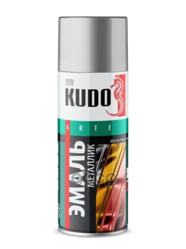 Краска-Спрей Kudo Универсальная Металлик Хром (520Мл) Reflective Finish (Ku-1027) Kudo арт. KU-1027
