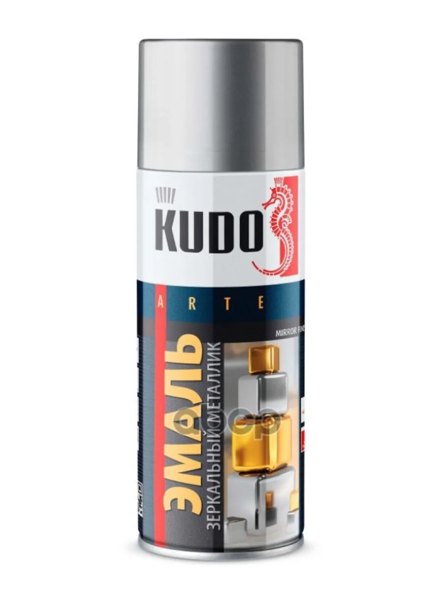 Краска-Спрей Kudo Универсальная Металлик Хром Зеркальный (520Мл) Mirror Finish (Ku-1033) Kudo арт. KU-1033  в Керчи Республика Крым