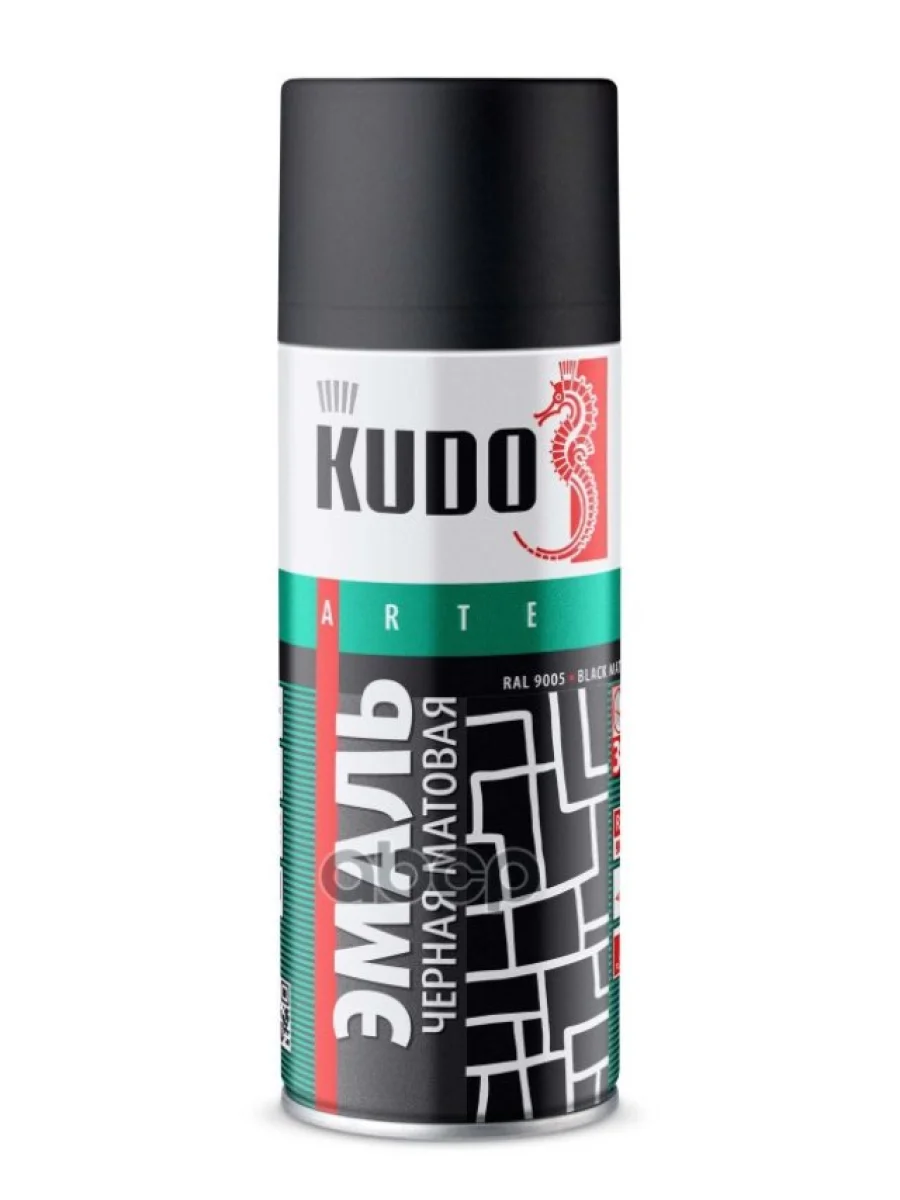 Краска-Спрей Kudo Универсальная Черная Матовая (520Мл) (Ku-1102) Kudo арт. KU-1102  в Перми Пермском крае