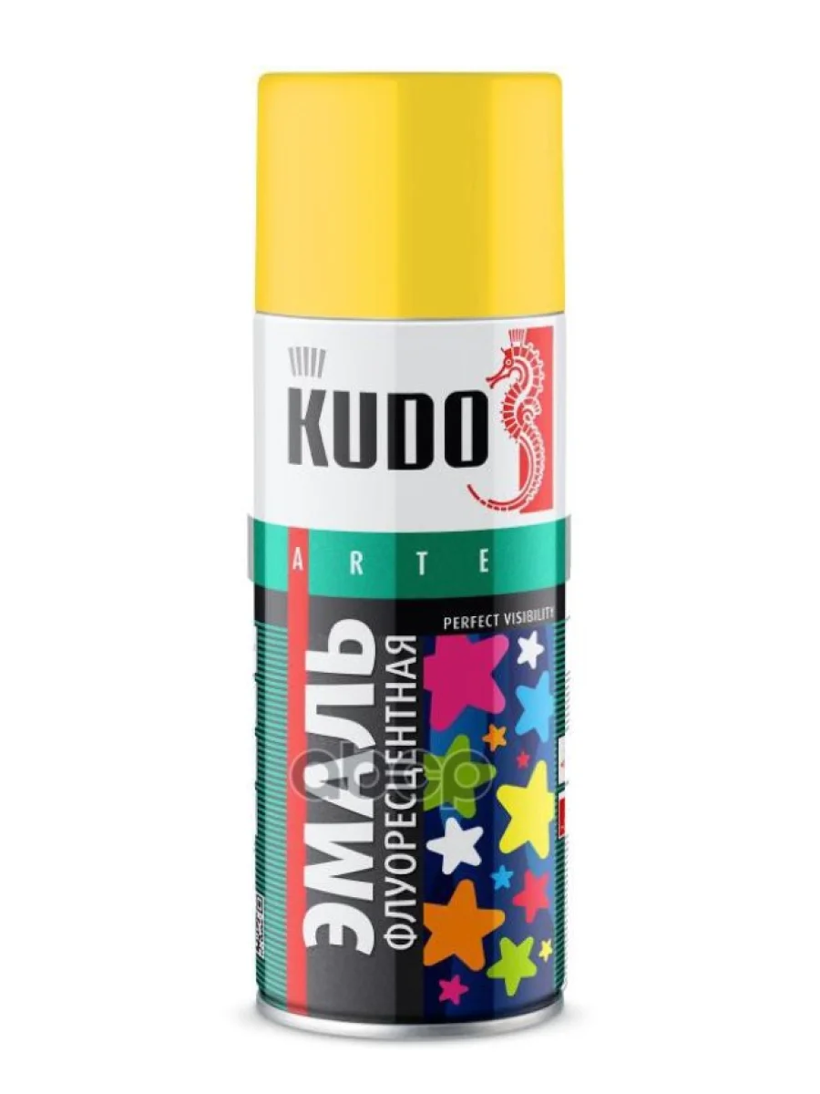 Краска-Спрей Kudo Флуоресцентная Лимонно-Желтая (520Мл) (Ku-1204) Kudo арт. KU-1204  в Перми Пермском крае