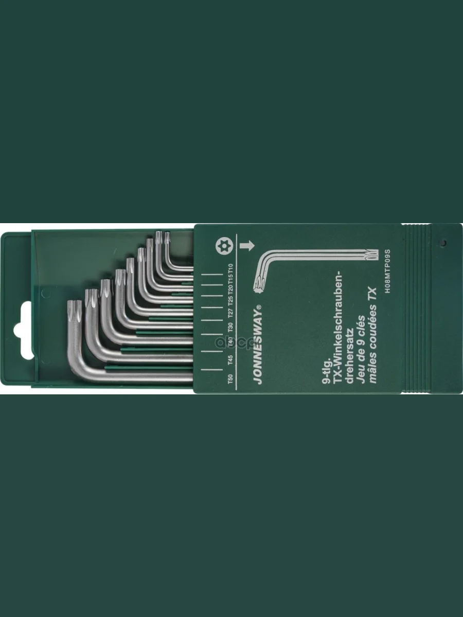 Набор Ключей Torx 9 Предметов Т10-Т50 С Отверстием Jonnesway (H08mtp09s) Jonnesway арт. H08MTP09S  в Керчи Республика Крым