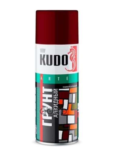Грунт-Спрей Kudo Универсальный Алкидный Коричневый (520Мл) (Ku-2002) Kudo арт. KU-2002