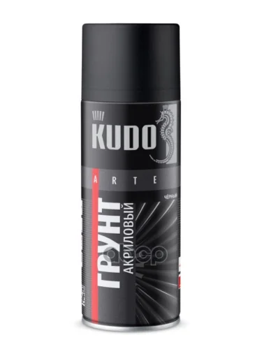 Грунт-Спрей Kudo Универсальный Акриловый Черный (520Мл) (Ku-2103) Kudo арт. KU-2103