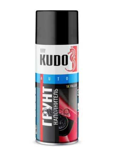 Грунт-Спрей Kudo 1К Наполнитель, Черный, Акриловый (520 Мл) (Ku-2203) Kudo арт. KU-2203