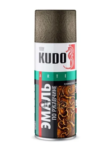 Краска-Спрей Kudo Молотковая, По Ржавчине Серебристо-Коричневая (520Мл) (Ku-3008) Kudo арт. KU-3008