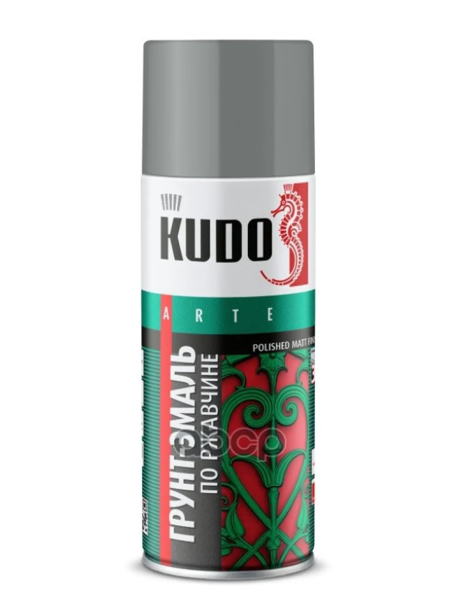 Грунт-Эмаль Kudo По Ржавчине (3 В 1) Серая Ral 7042 (520Мл) (Ku-317042) Kudo арт. KU-317042  в Самаре Самарской области