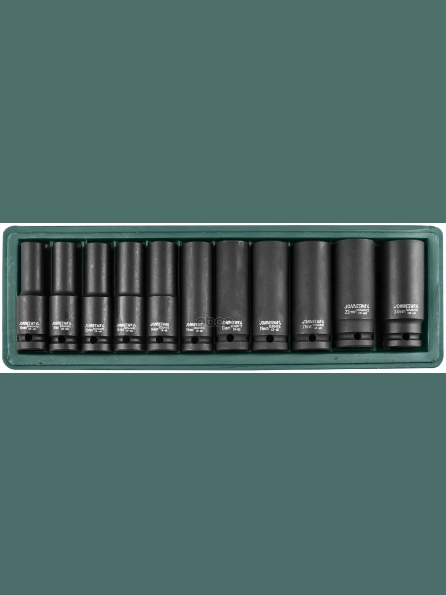 Набор Головок Ударных 12Dr, 10-24 Мм 11 Предметов (Высокие) Jonnesway (S03ad4111s) Jonnesway арт. S03AD4111S  в Керчи Республика Крым