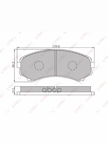 Колодки Тормозные Дисковые (Перед.mazda Mpv -99, Mitsubishi Pajero Iii-Iv 00-Pajero Sport 2.5Td 02-) LYNXauto арт. BD5506