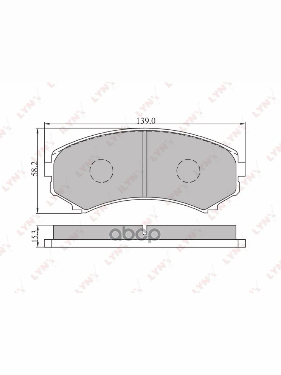 Колодки Тормозные Дисковые (Перед.mazda Mpv -99, Mitsubishi Pajero Iii-Iv 00-Pajero Sport 2.5Td 02-) LYNXauto арт. BD5506  в Керчи Республика Крым