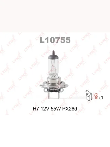 АЛампа  H7 55W,12V LYNXauto арт. L10755