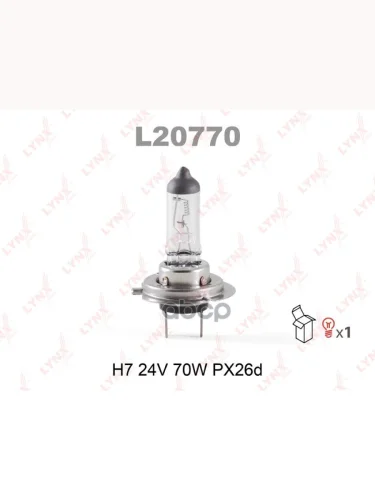 АЛампа  H7 70W,24V Px26d LYNXauto арт. L20770