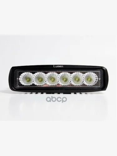 Фара Светодиодная Lumen-18Wl Sle (Flood) 6 Диодов, Однорядная. Рассеяный (Ближний). 153*41*38 Lumen арт. MLP-SLE18WL2109F