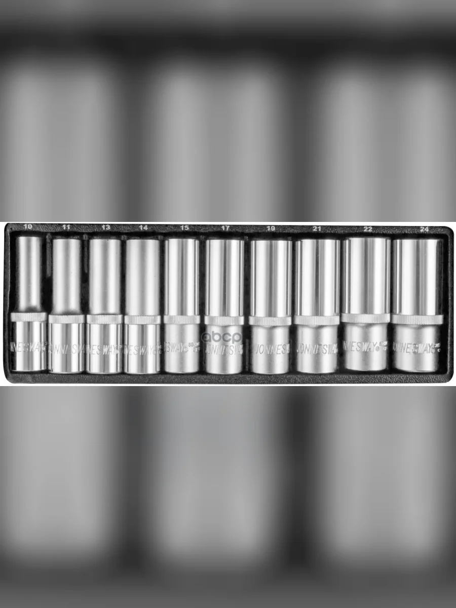 Набор Головок 12 11 Предметов 6-Гранных (10-24 Мм Высокие) Металл. Кейс Jonnesway (S04hd411s) Jonnesway арт. S04HD411S  в Керчи Республика Крым