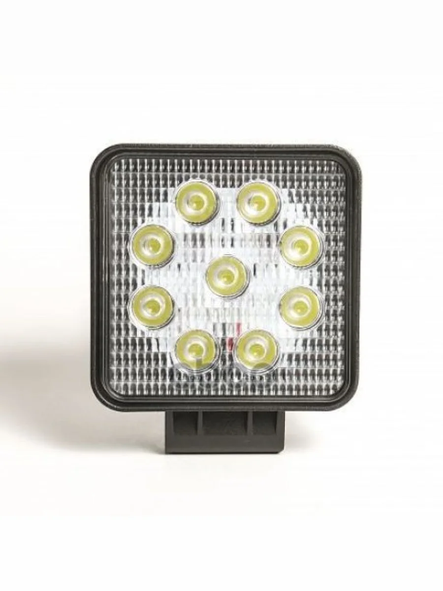 Фара Светодиодная Lumen-27Ws Sse (Flood)  9 Диодов, Квадратная, Рассеянный(Ближний). 125*107*32 Lumen арт. MLP-SSE27WS-2416F  в Керчи Республика Крым