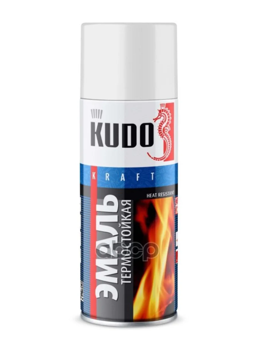 Краска-Спрей Kudo Термостойкая Белая (520Мл) (Ku-5003) Kudo арт. KU-5003  в Керчи Республика Крым