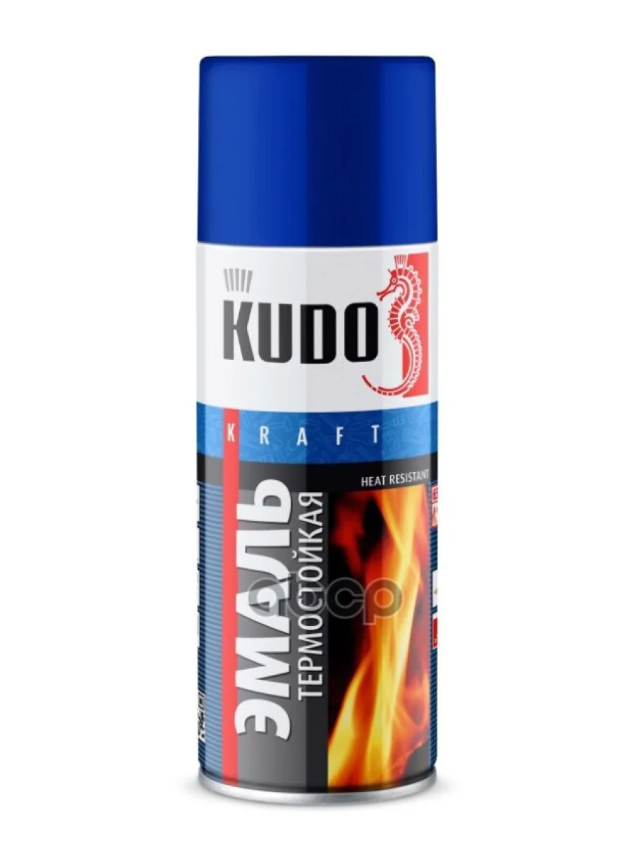 Краска-Спрей Kudo Термостойкая Синяя (520Мл) (Ku-5004) Kudo арт. KU-5004  в Керчи Республика Крым