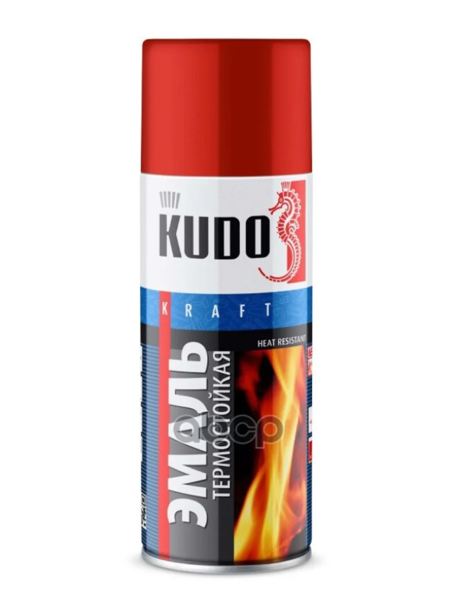 Краска-Спрей Kudo Термостойкая Красная (520Мл) (Ku-5005) Kudo арт. KU-5005  в Керчи Республика Крым