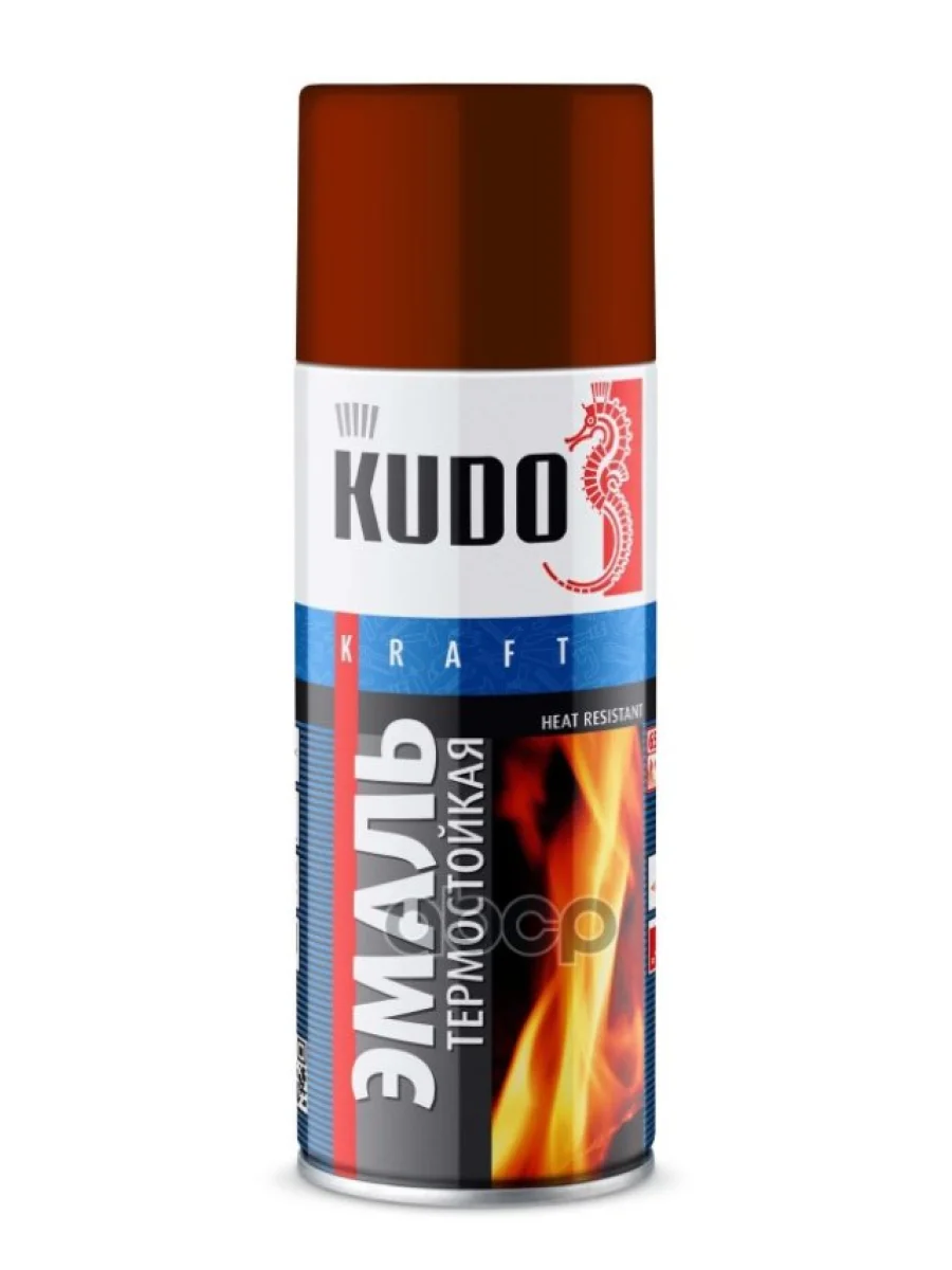 Краска-Спрей Kudo Термостойкая Красно-Коричневая (520Мл) (Ku-5006) Kudo арт. KU-5006  в Керчи Республика Крым