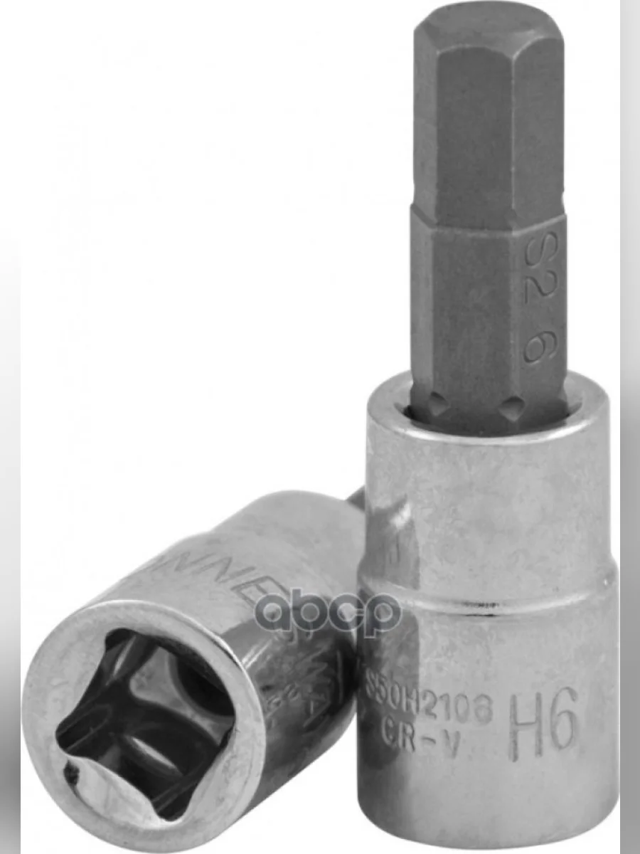 Головка Торцевая Со Вставкой Hex 6 (12) L=55 Мм Jonnesway (S09h406) Jonnesway арт. S09H406  в Перми Пермском крае