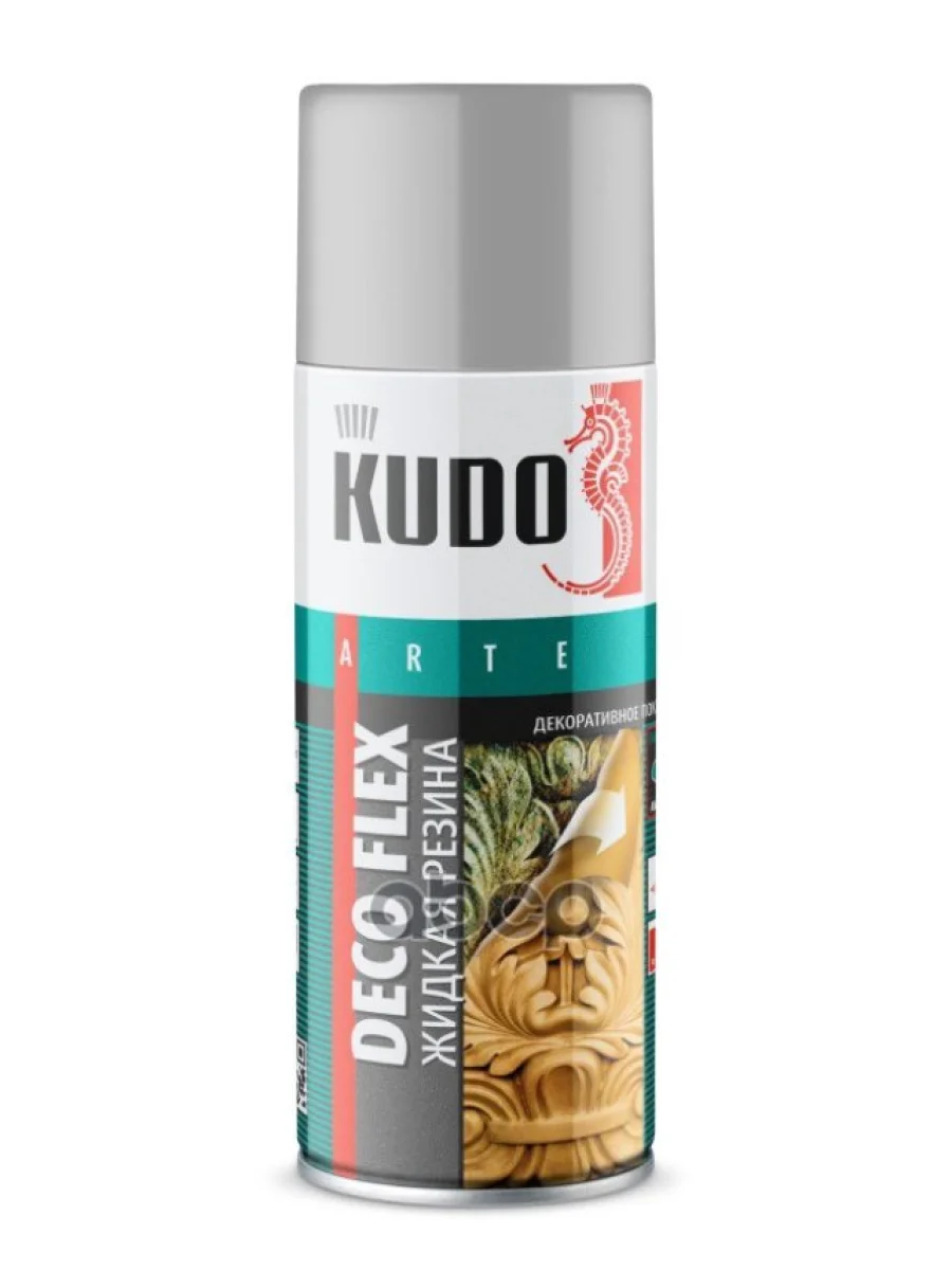 Резина Жидкая Kudo Серебро (520 Мл) Deco Flex (Ku-5335) Kudo арт. KU-5335  в Керчи Республика Крым