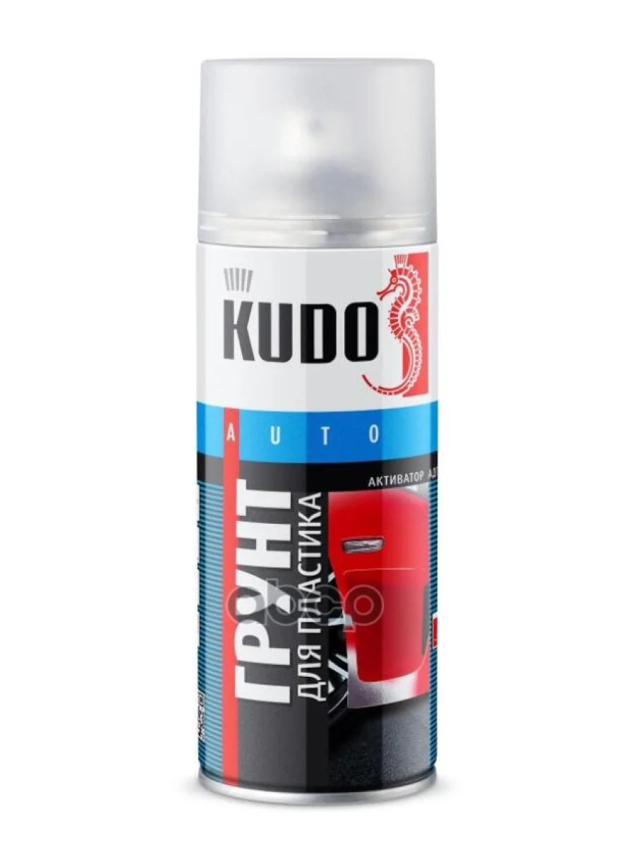 Грунт-Спрей Kudo Для Пластика Прозрачный (Активатор Адгезии)(520Мл) Акриловый (Ku-6000) Kudo арт. KU-6000  в Перми Пермском крае