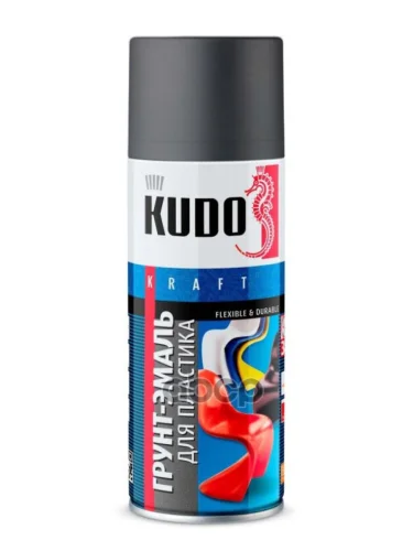 Грунт-Спрей Kudo Для Пластика Графит Акриловый (Ral 7021) (520Мл) (Ku-6004) Kudo арт. KU-6004